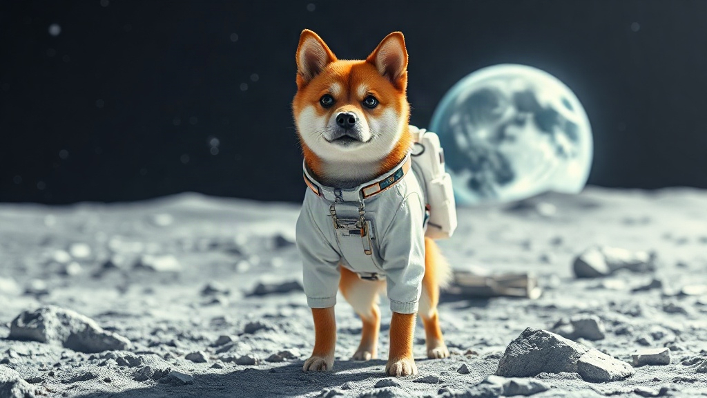 Falで生成した宇宙服を着た柴犬の画像